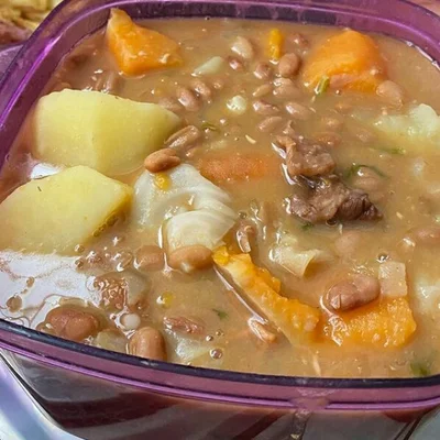 Recipe of beans with vegetables on the DeliRec recipe website