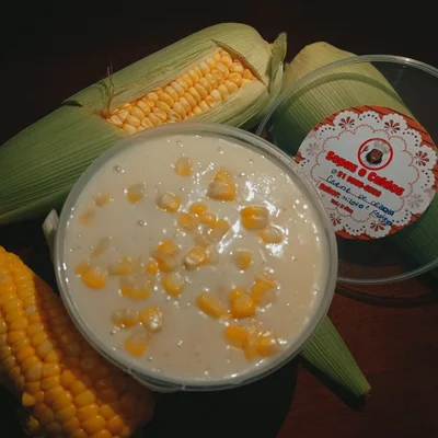 Recipe of Creamy Corn Soup with Shredded Chicken @gastaofitness on the DeliRec recipe website