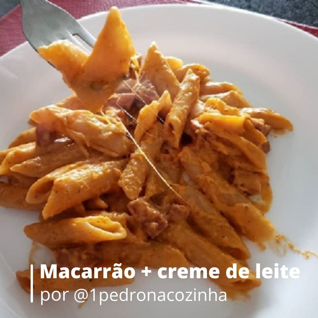 Foto da Macarrão com creme de leite - receita de Macarrão com creme de leite no DeliRec