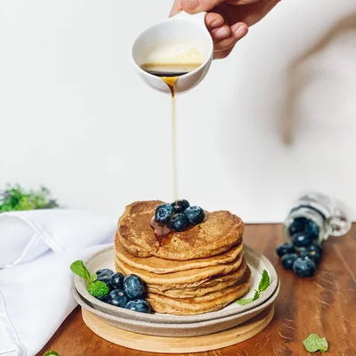 Recipe of Vegan American pancakes on the DeliRec recipe website