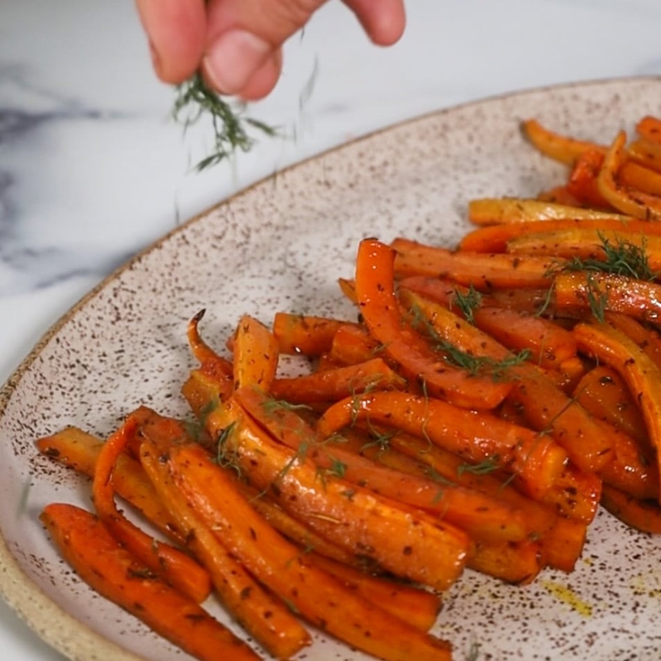 Photo of the Carrots roasted in molasses and spices – recipe of Carrots roasted in molasses and spices on DeliRec