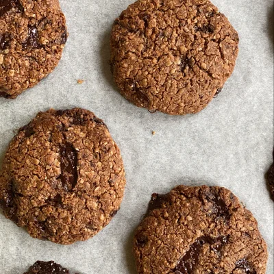 Recipe of Gluten-free chocolate oatmeal cookies on the DeliRec recipe website