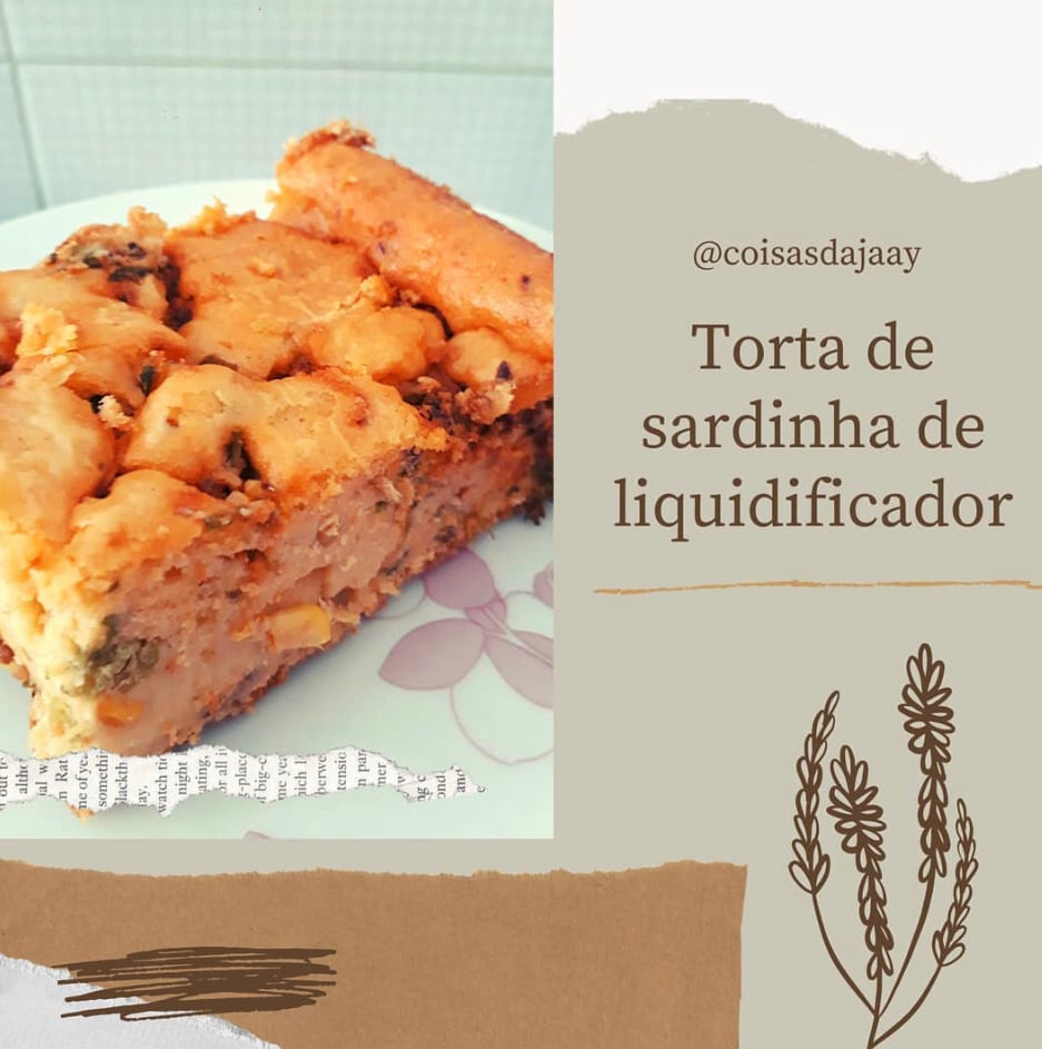 Foto da Torta de sardinha de liquidificador  - receita de Torta de sardinha de liquidificador  no DeliRec