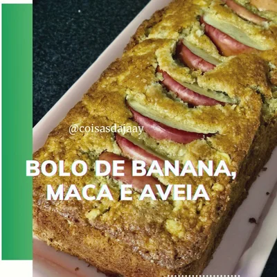 Recipe of Banana, Apple and Oatmeal Cake on the DeliRec recipe website