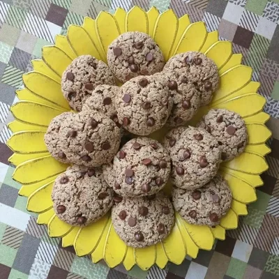 Recipe of Wholemeal cookies with chocolate chips on the DeliRec recipe website