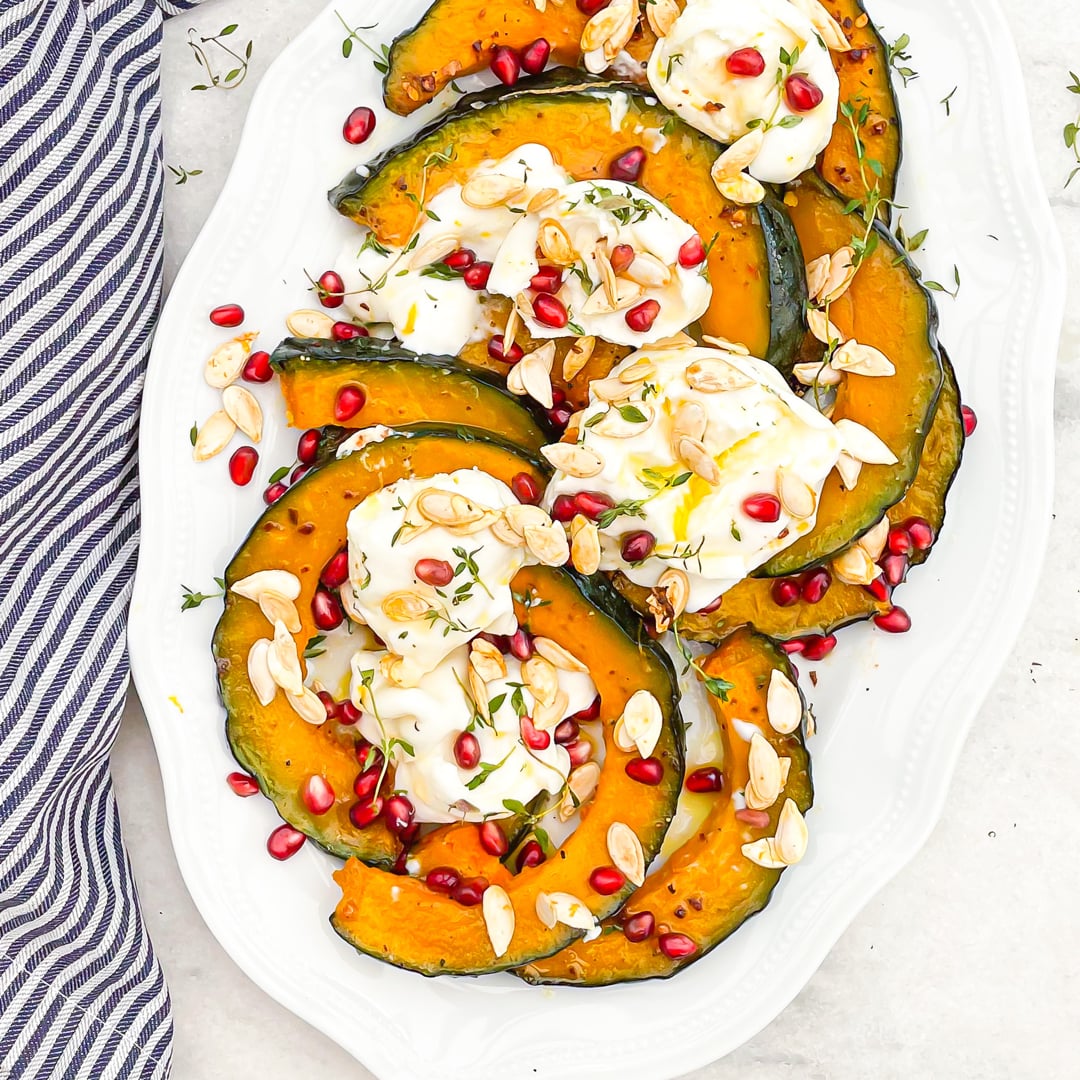 Photo of the Roasted Pumpkin with Honey and Burrata – recipe of Roasted Pumpkin with Honey and Burrata on DeliRec