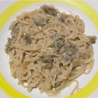 Recipe of Pasta with fillet and cream on the DeliRec recipe website