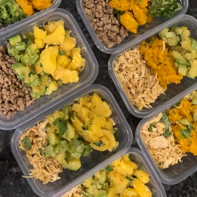 Recipe of fitness lunch box on the DeliRec recipe website