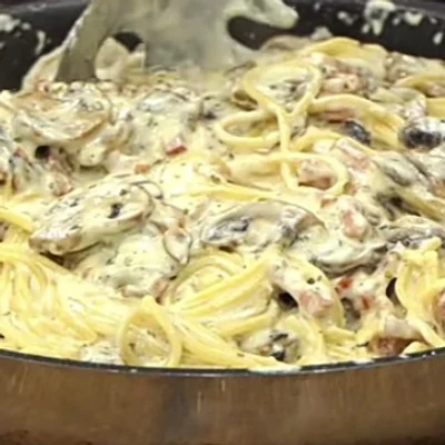 Recipe of juicy pasta on the DeliRec recipe website