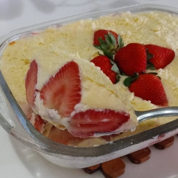 Photo of the White chocolate pavé with strawberries 🍓 – recipe of White chocolate pavé with strawberries 🍓 on DeliRec