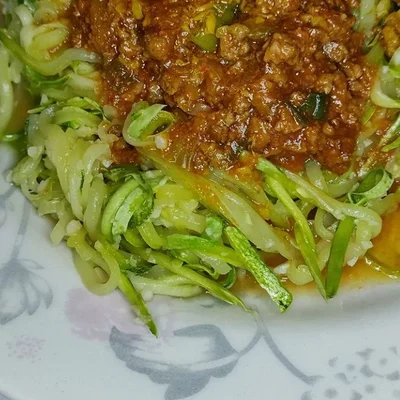 Receta de calabacín espagueti en el sitio web de recetas de DeliRec