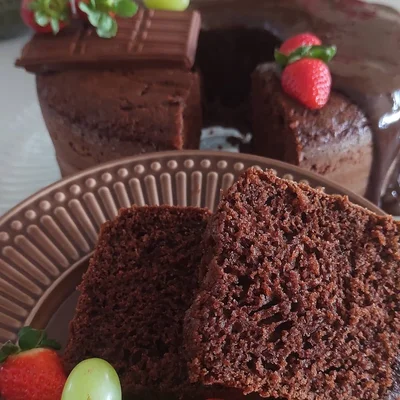 Receta de pastel de chocolate súper rápido en el sitio web de recetas de DeliRec