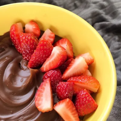 Recipe of fit chocolate porridge on the DeliRec recipe website