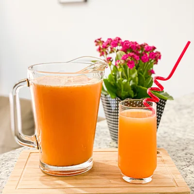 Recipe of Passion Fruit Juice with Strawberry on the DeliRec recipe website