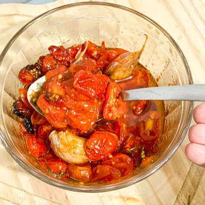 Recipe of Confit tomatoes on the DeliRec recipe website