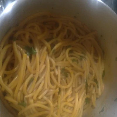 Recipe of thick spaghetti noodles on the DeliRec recipe website
