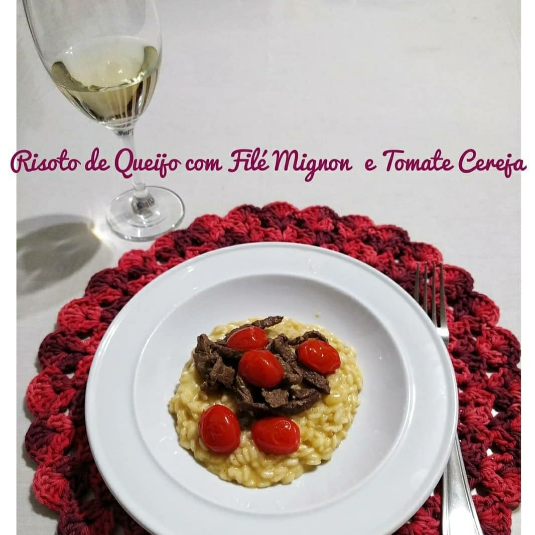 Photo of the Cheese Risotto with Filet Mignon – recipe of Cheese Risotto with Filet Mignon on DeliRec