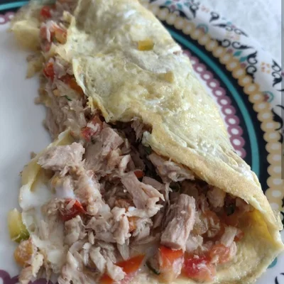 Recipe of omelet with sardines on the DeliRec recipe website