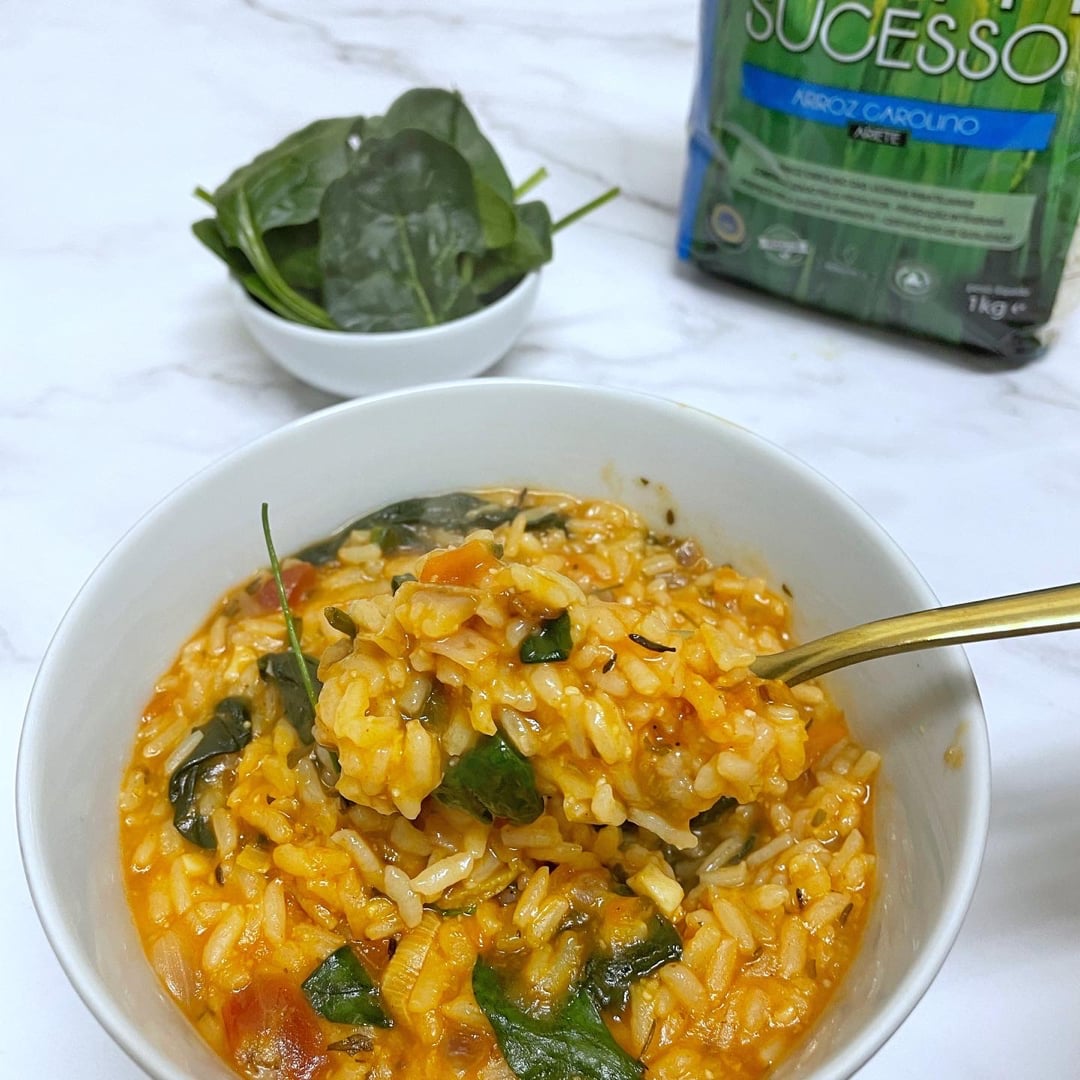 Photo of the Tomato rice with spinach – recipe of Tomato rice with spinach on DeliRec
