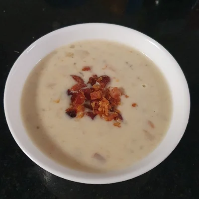 Recipe of Potato soup with bacon on the DeliRec recipe website
