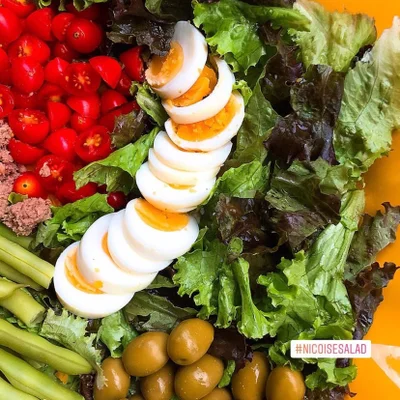 Recette de Salade Niçoise (Salade Française) sur le site de recettes DeliRec