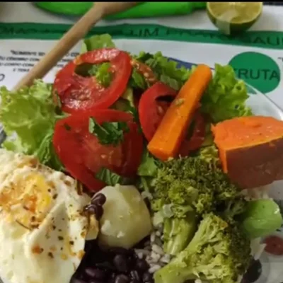 Recipe of lacto-ovo vegetarian lunch on the DeliRec recipe website