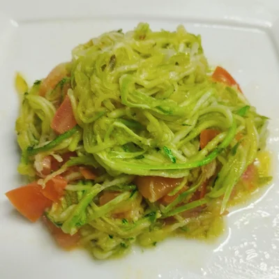 Recipe of Low Carb Zucchini Spaghetti on the DeliRec recipe website