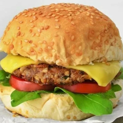 Recipe of shimeji burger on the DeliRec recipe website