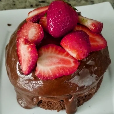 Recipe of Chocolatudo Protein Cupcake 🍓🍫 on the DeliRec recipe website