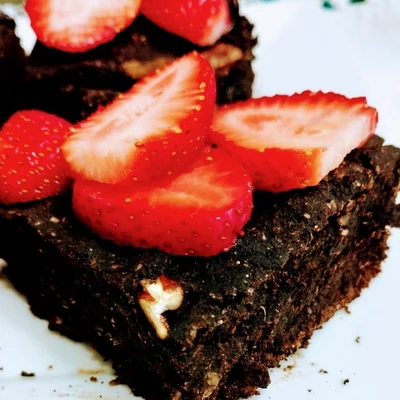 Recipe of Brownie Fit with Strawberry 🍓 on the DeliRec recipe website