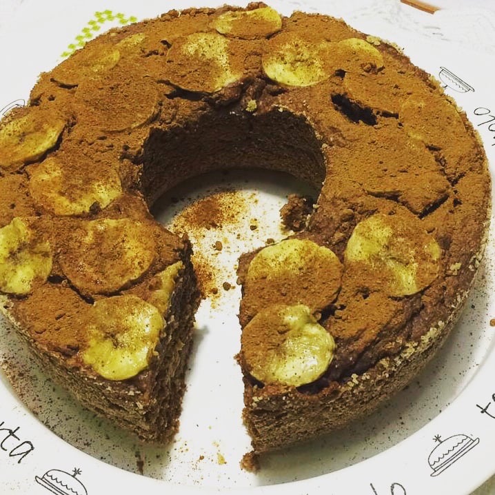 Foto della Torta alla banana senza glutine e senza zucchero - ricetta di Torta alla banana senza glutine e senza zucchero nel DeliRec
