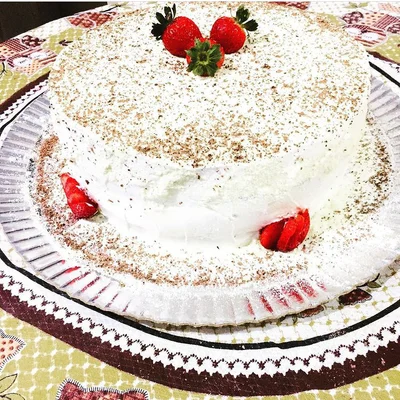 Recipe of simple birthday cake on the DeliRec recipe website