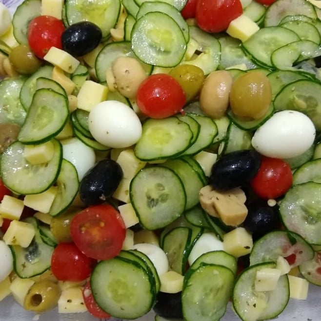 Foto da Salada completa para petiscar - receita de Salada completa para petiscar no DeliRec