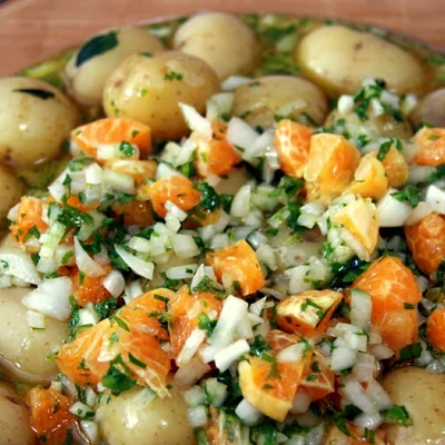 Recipe of vinaigrette potatoes on the DeliRec recipe website