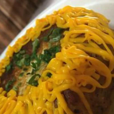 Recipe of Baked Potato with Cheddar on the DeliRec recipe website
