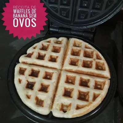 Receita de Waffles de banana vegano no site de receitas DeliRec