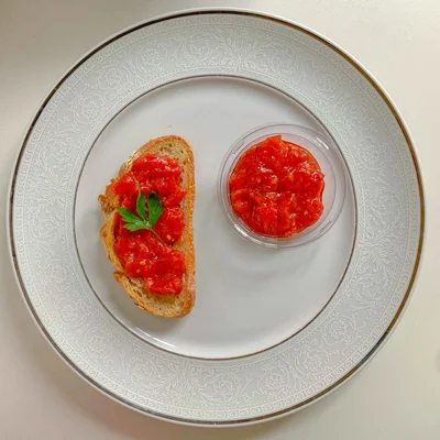 Recipe of tomato antipasto on the DeliRec recipe website