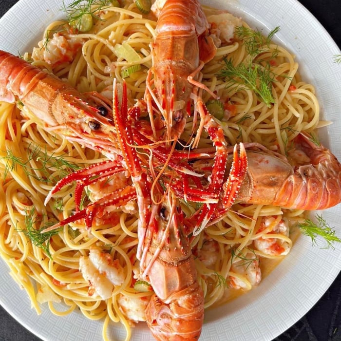 Foto da Espaguete com lagostim e erva doce - receita de Espaguete com lagostim e erva doce no DeliRec