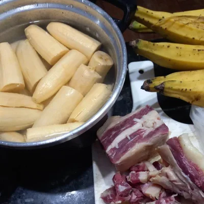 Recipe of Banana with beef jerky on the DeliRec recipe website