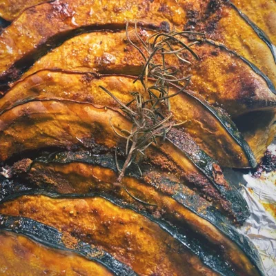 Recipe of Roasted Pumpkin in Molasses and Rosemary on the DeliRec recipe website