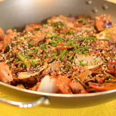 Recipe of Vegetable and vegetable yakisoba on the DeliRec recipe website