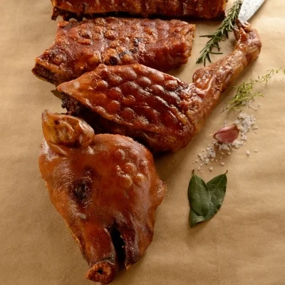 Recipe of roasted suckling pig on the DeliRec recipe website