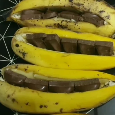 Recipe of banana with chocolate on the DeliRec recipe website