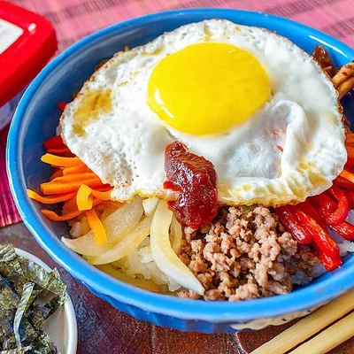 Recipe of Bibimbap - Korean Rice on the DeliRec recipe website