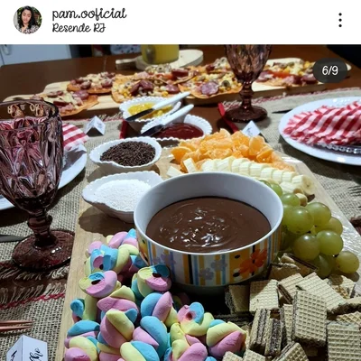 Recipe of chocolate for fondue on the DeliRec recipe website