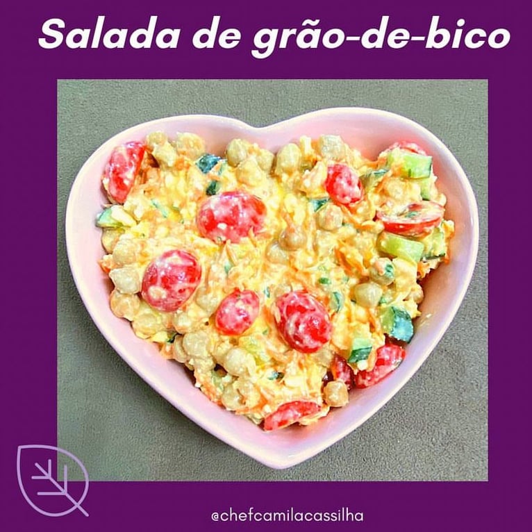 Foto da Salada refrescante de grão-de-bico  - receita de Salada refrescante de grão-de-bico  no DeliRec