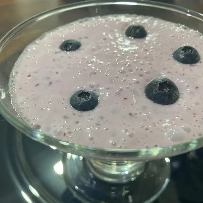 Recipe of blueberry yogurt on the DeliRec recipe website