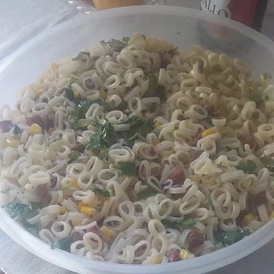 Recipe of noodles with bacon on the DeliRec recipe website