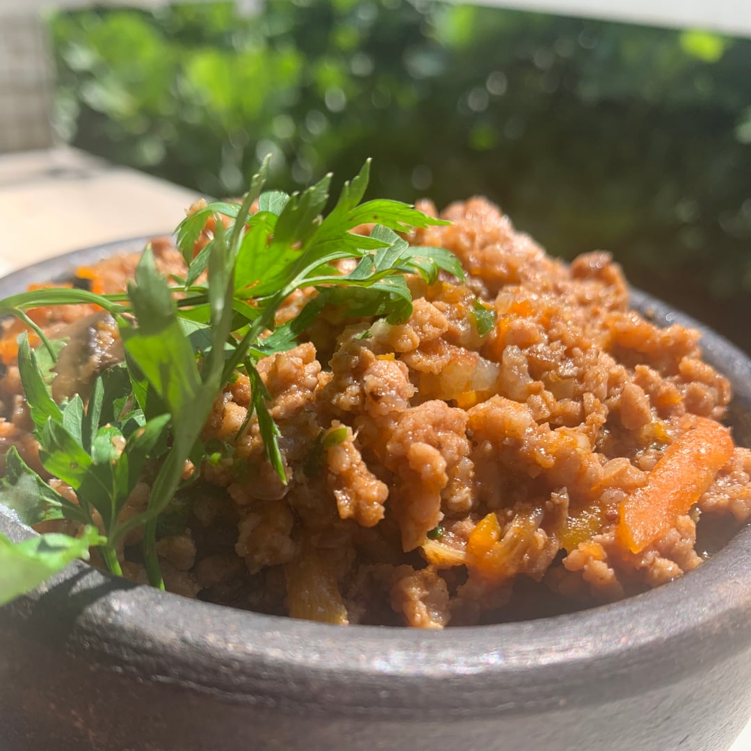 Foto da Ragu de carne com cenoura e linguiça calabresa  - receita de Ragu de carne com cenoura e linguiça calabresa  no DeliRec