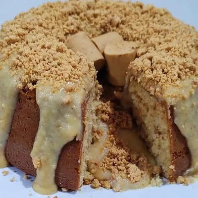 Recipe of Paçoca cake with paçoca brigadeiro on the DeliRec recipe website